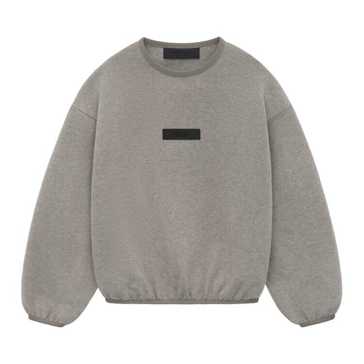 

Толстовка Fear of God Essentials Kids Crewneck, цвет Heather Grey