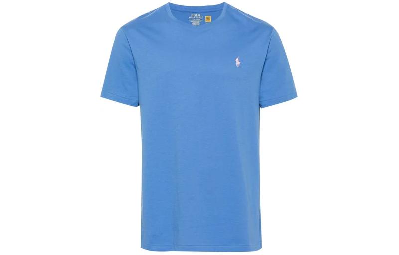 

Поло Пони Хлопковая Футболка Polo Ralph Lauren, Небесно-Голубой