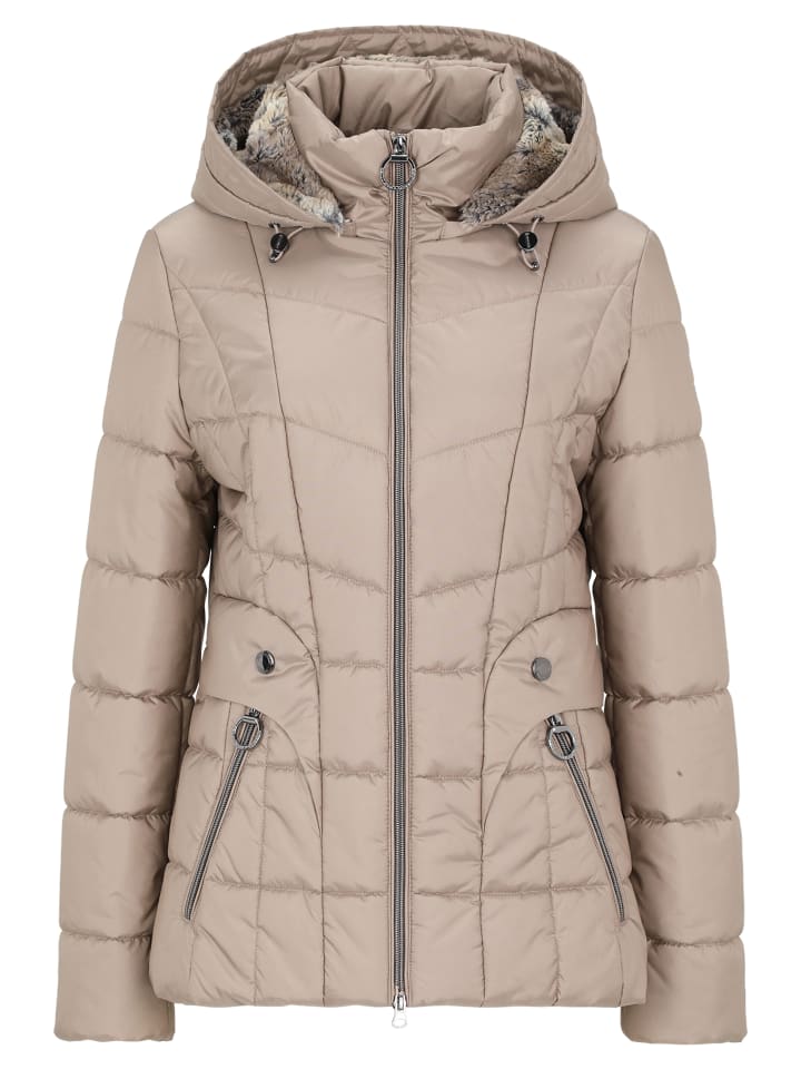 

Куртка с отстегивающимся капюшоном бежевого цвета Betty Barclay