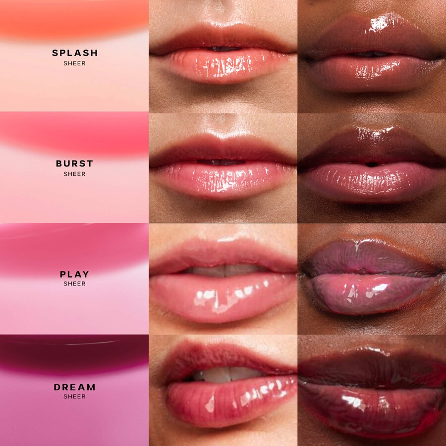 Увлажняющий блеск для губ Glossybounce High-Shine Hydrating Lip Gloss Oil Saie, 0.17 oz/5 mL, Burst — фото 4