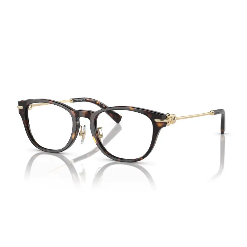 

TIFFANY & CO. Очки Tiffany & Co с золотыми акцентами и черепаховым узором, Tortoiseshell