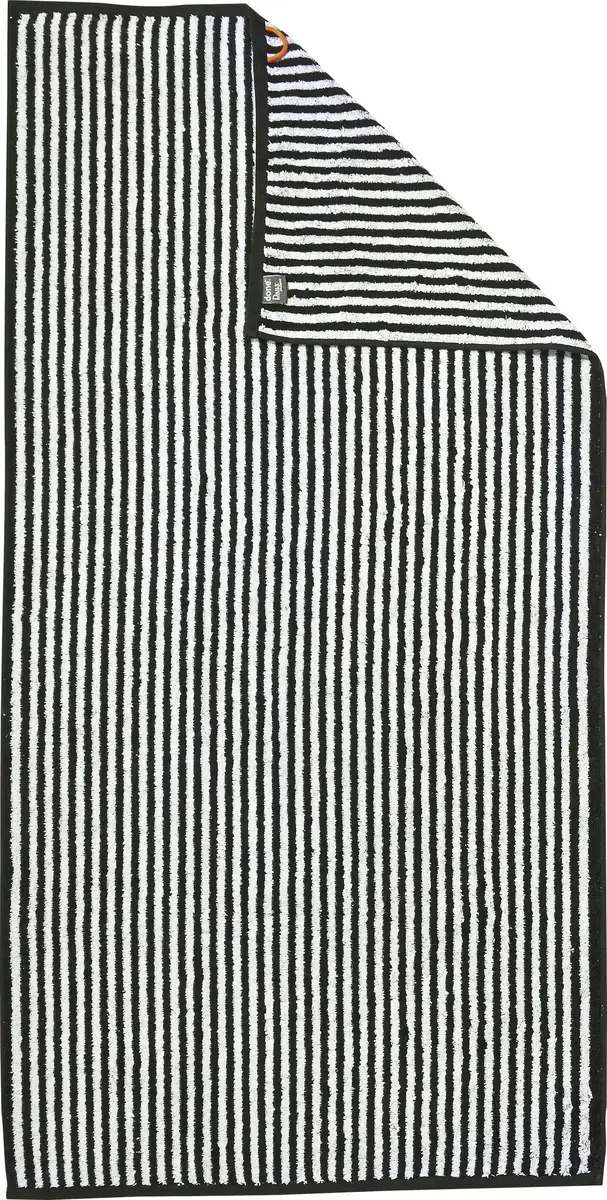 

Done. банное полотенце "Daily Shapes Stripes", (1 шт.), с жаккардовым узором, в полоску 70х140 см (1 шт.), черно-белый