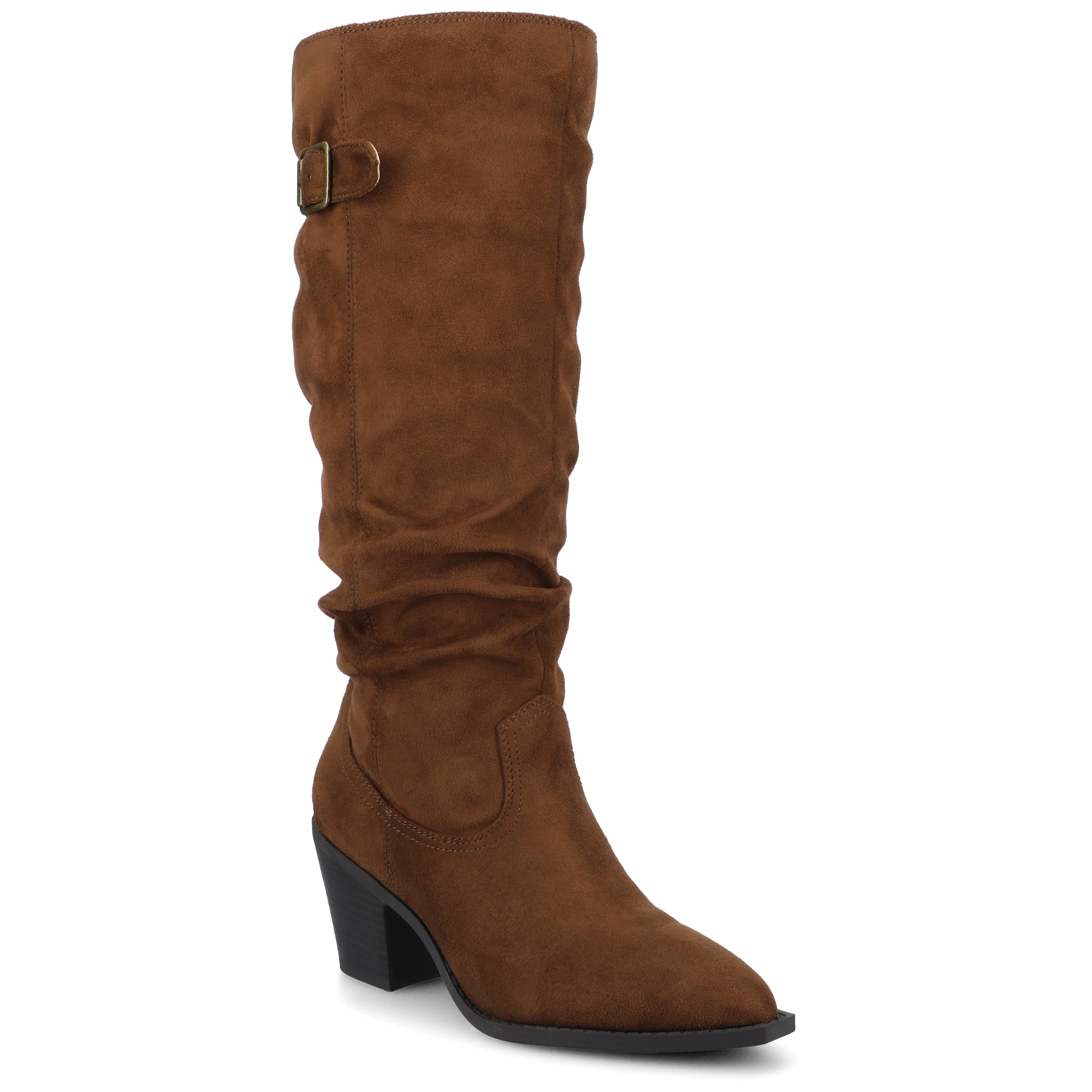 Женские высокие сапоги Journee Kaleah с мягким голенищем Journee Collection, коричневый