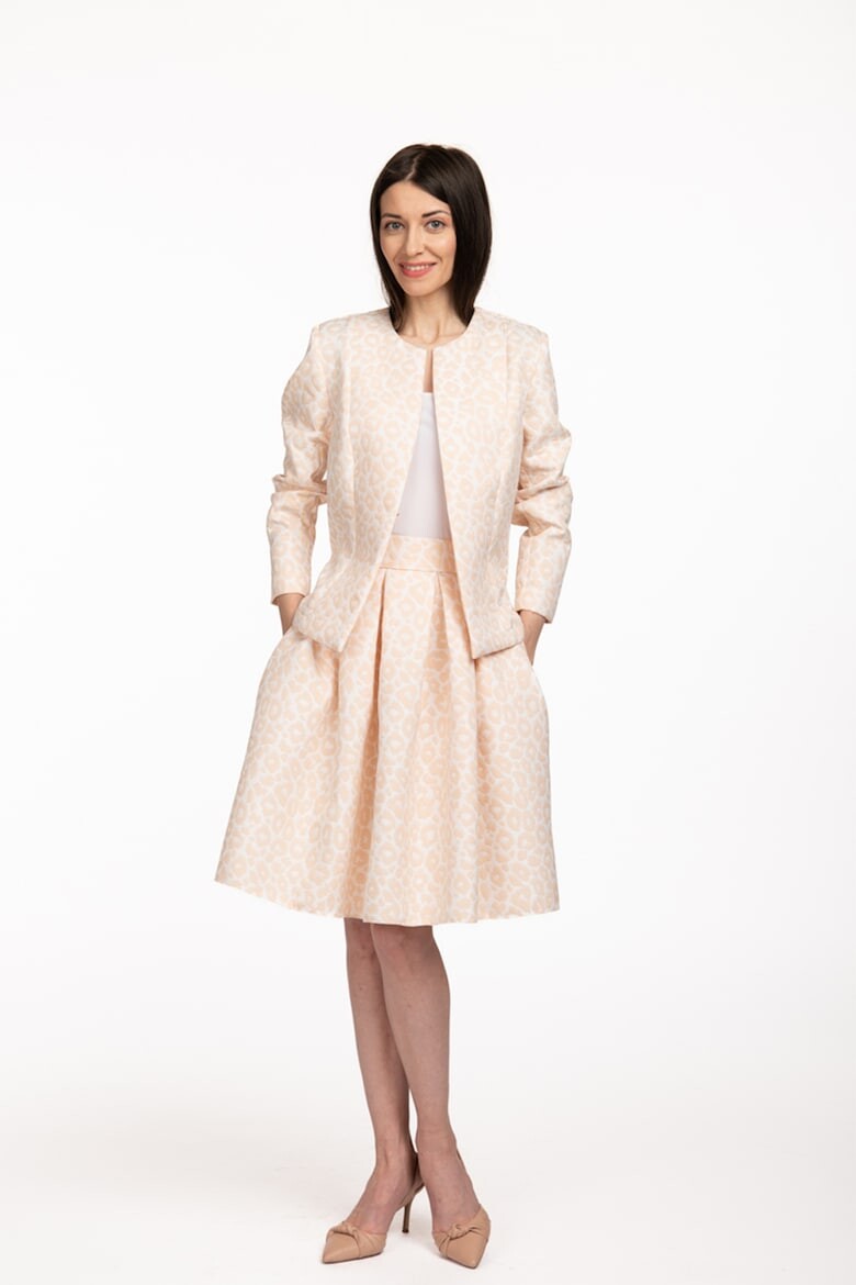 

Укороченная юбка Neve с животным принтом Couture De Marie, белый