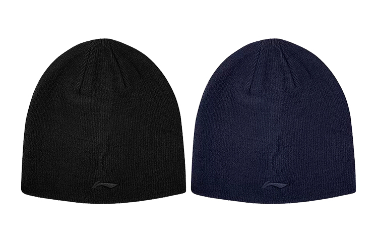 

LINING Унисекс шапка-бини черно-синяя, Black+Blue