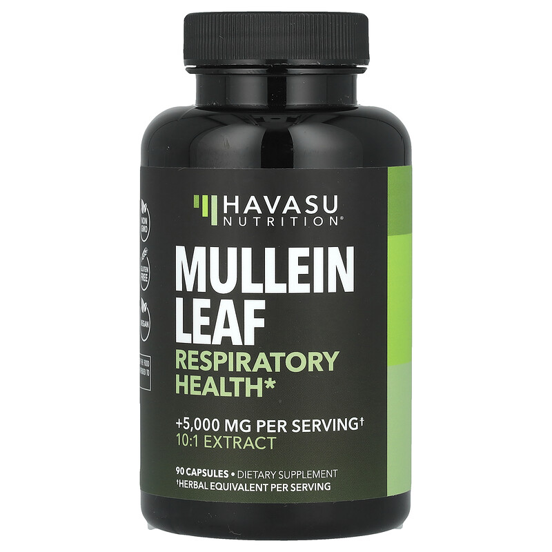 

Havasu Nutrition, Листья коровяка, 500 мг, 90 капсул