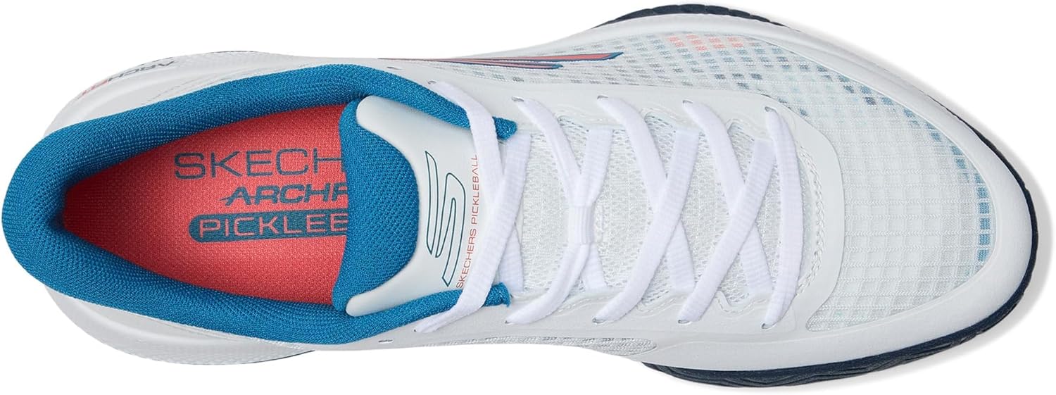 Мужские кроссовки Skechers Respected - Garrett, белый/бирюзовый — фото 3