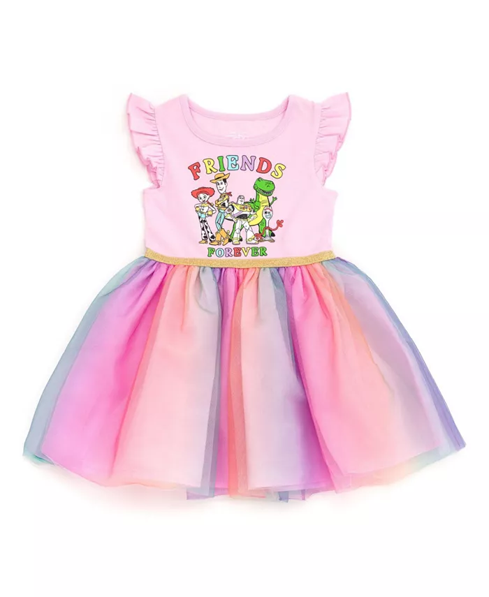 

Платье из плиссированной тюли для девочек Toddler Toy Story, розовый