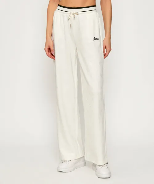 

Вельветовые спортивные брюки Paulina Relaxed fit Guess Active, белый