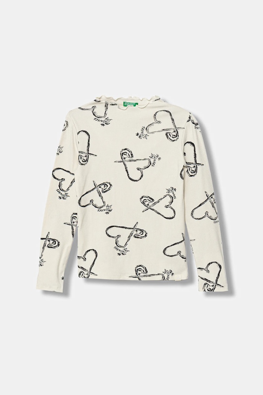 

Детский лонгслив United Colors Of Benetton, бежевый