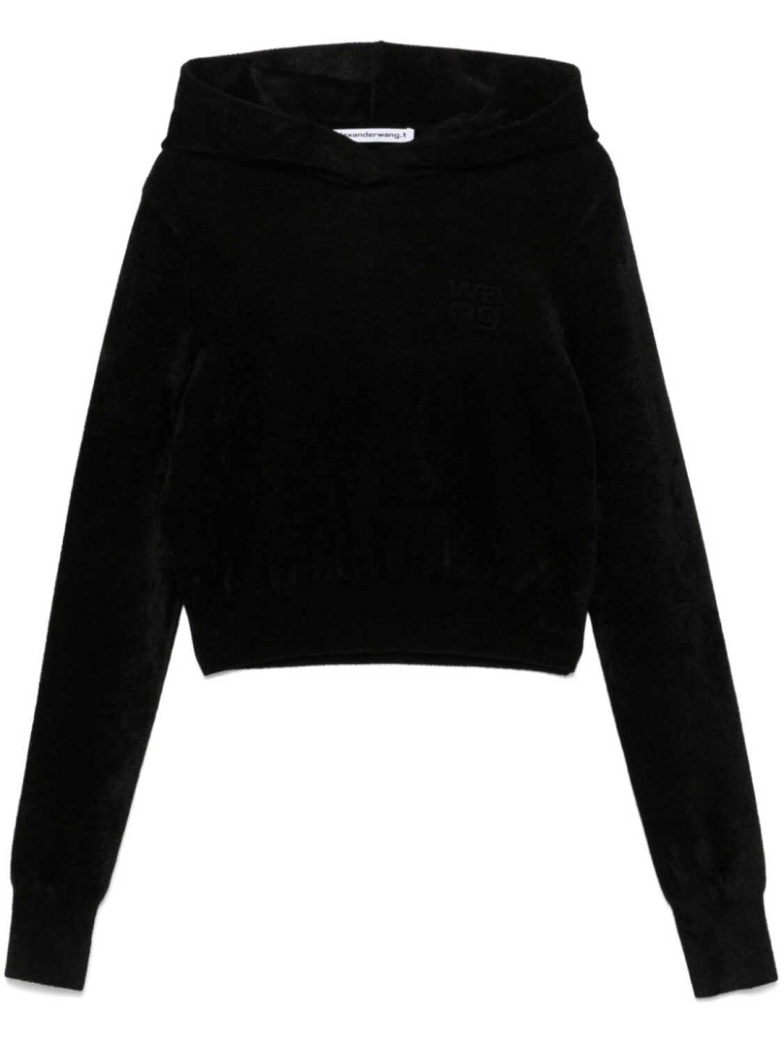

Свитер с капюшоном Alexander Wang, черный