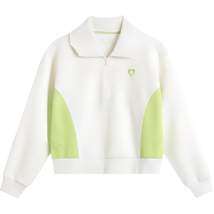 

Спортивный свитшот Women's Ivory/Acid Green LINING, айвори/зеленый