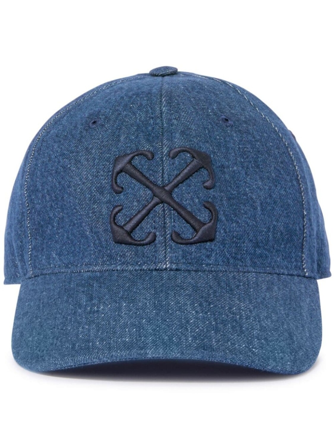 

Off-White джинсовая бейсболка с логотипом Arrows, синий