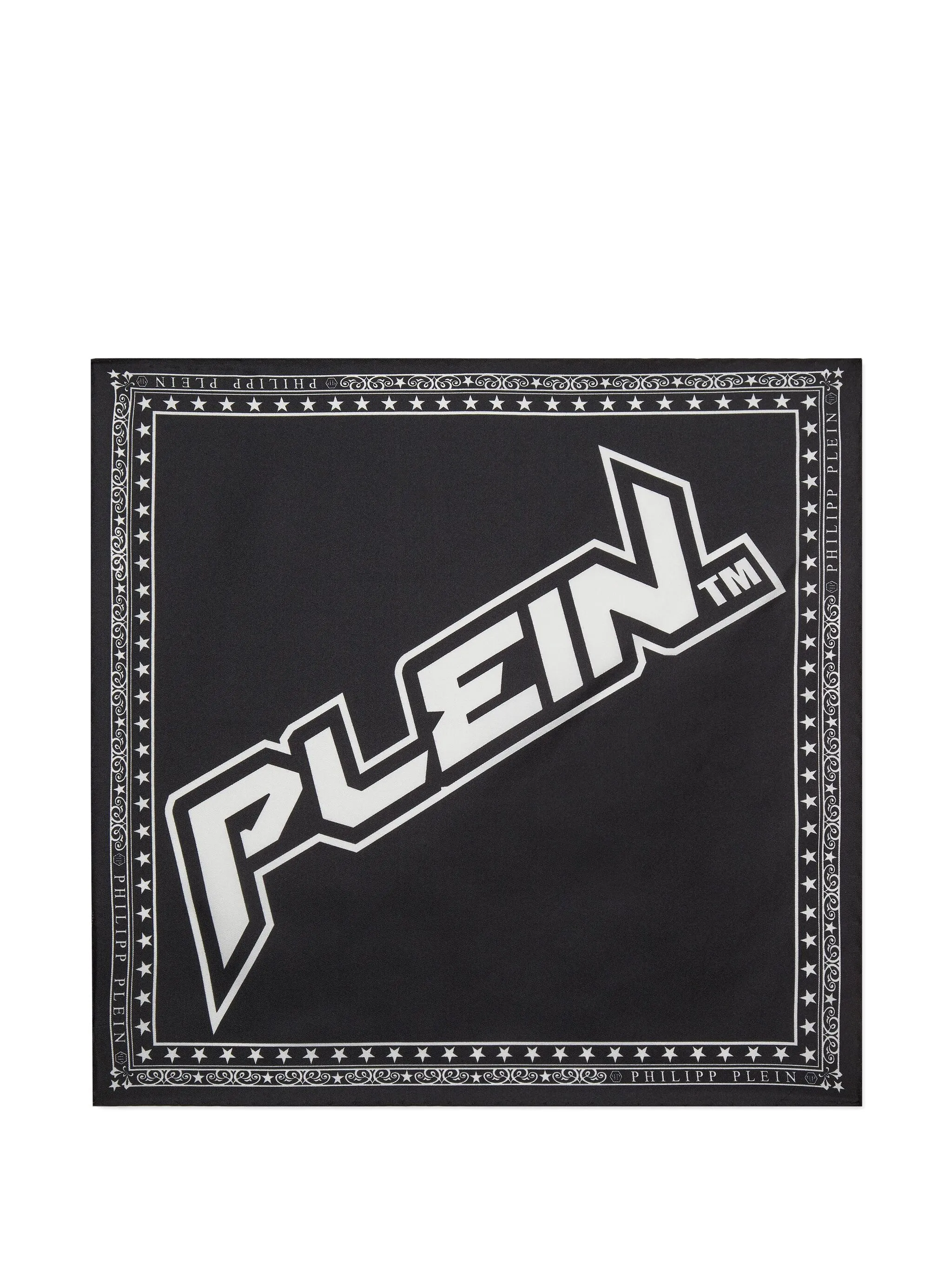 

Шелковый платок-паше Philipp Plein, черный