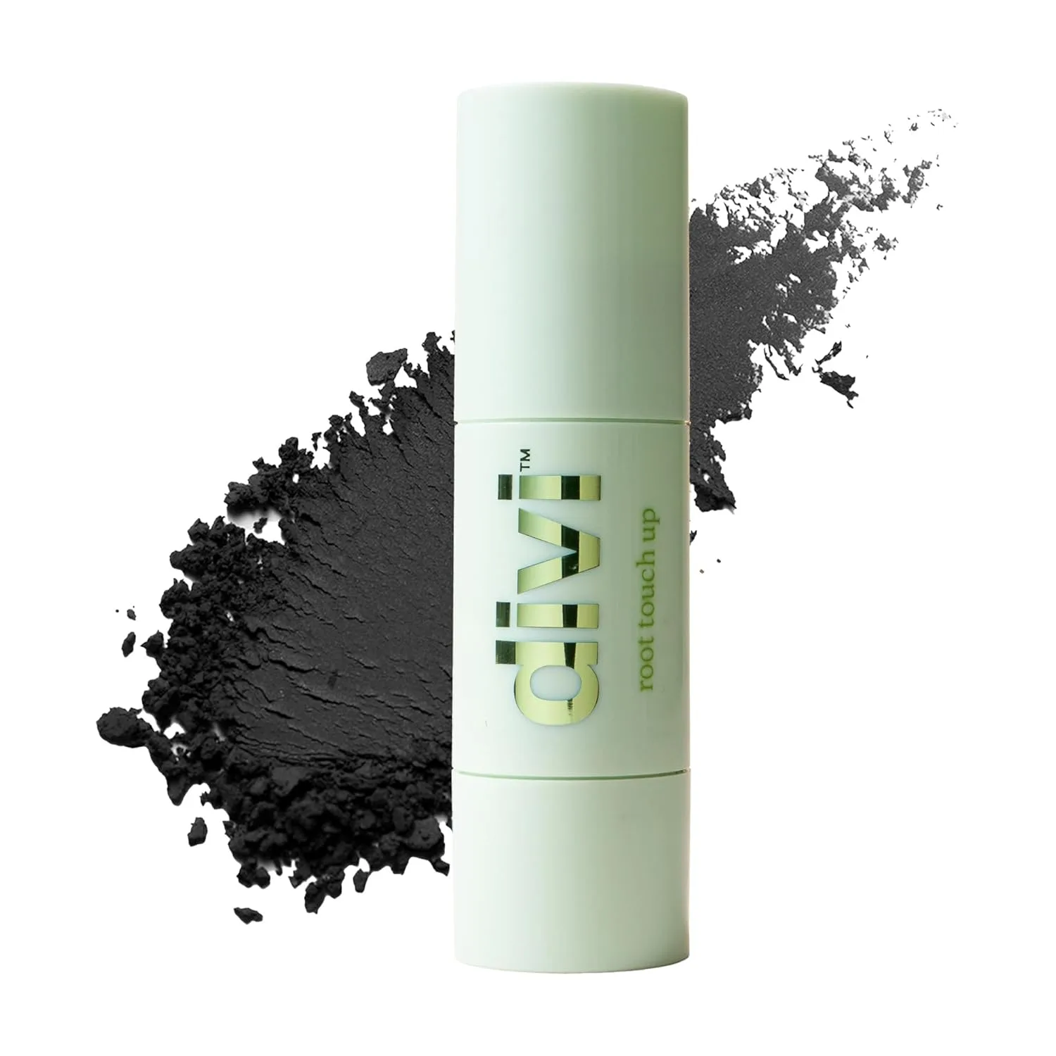 Пудра для корней волос Divi Root Touch-Up Powder - маскирующая пудра для скрытия залысин и визуального уменьшения поредения волос, устойчивая к поту и воде, 2 г, Black