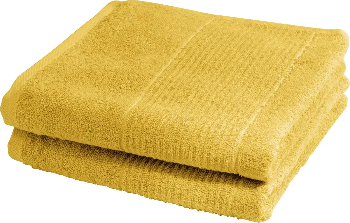 

Полотенца для душа fleuresse "2828", (2 шт.), полотенца для душа, полотенца для рук, махровая ткань, 100% хлопок 70х140 см (2 шт.), цвет gelb