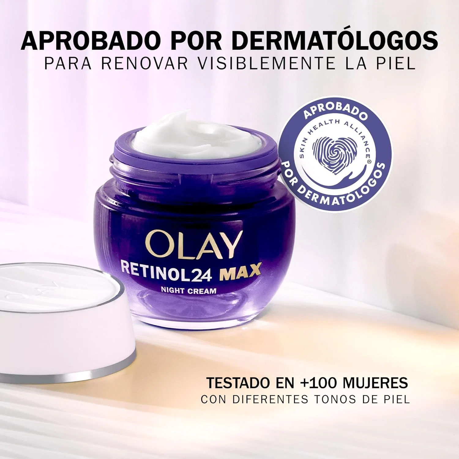 Крем для лица Olay — Увлажняющий ночной с ретинолом и витамином E «Retinol 24 MAX» от, 50 мл — фото 2