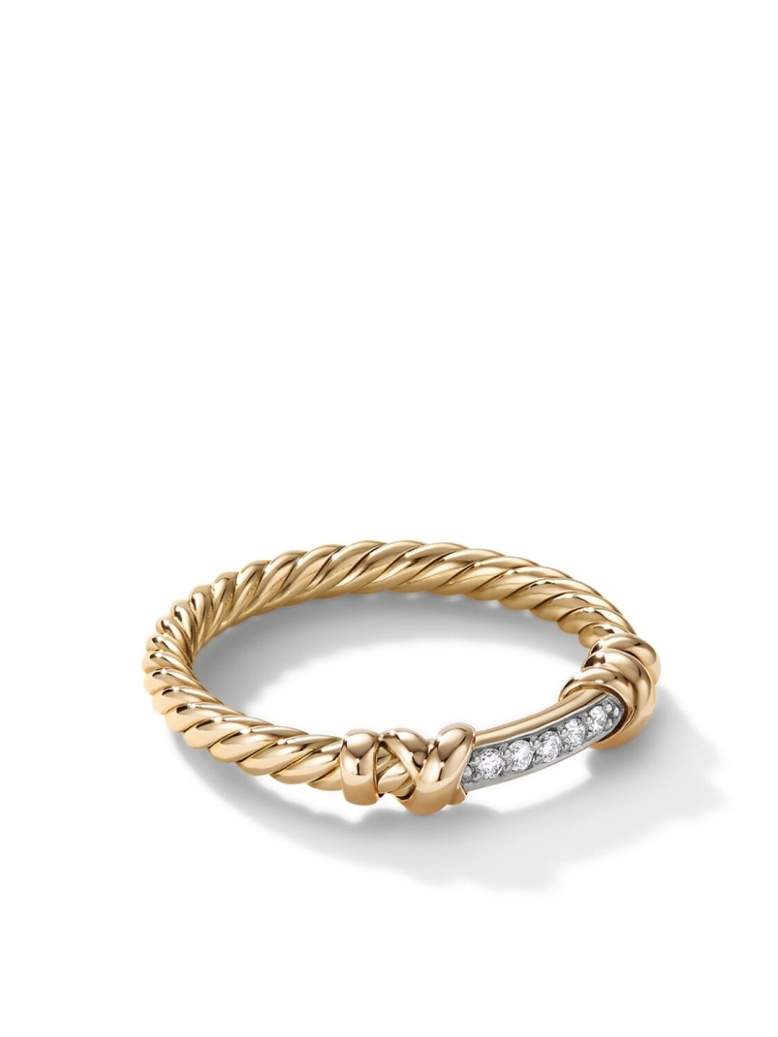 

Кольцо Petite Helena Wrap из желтого золота с бриллиантами David Yurman, золотой