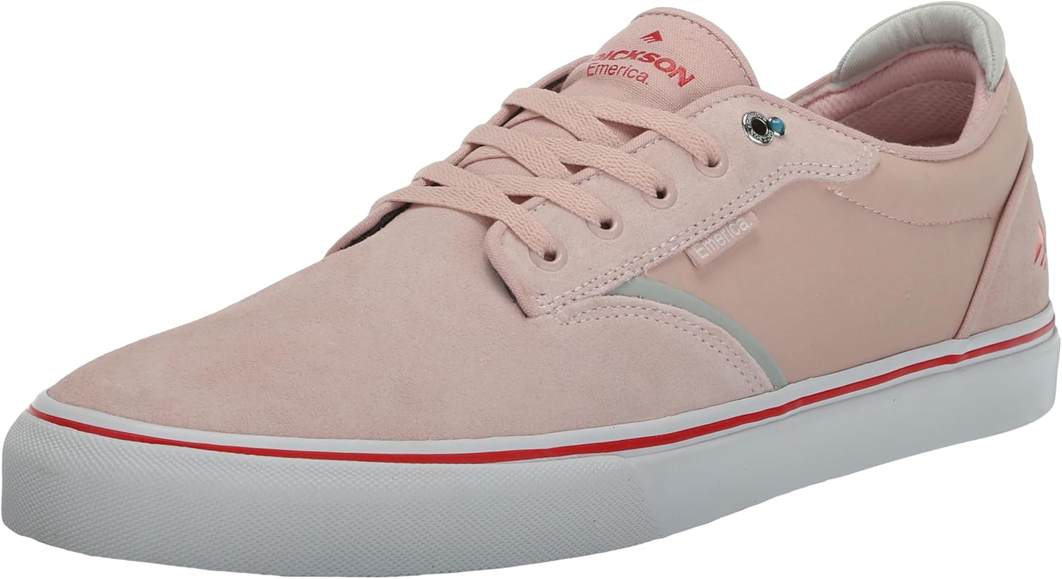 

Emerica Dickson - профессиональный скейт-стиль, усиленная вулканизация, удобная посадка, повседневные кроссовки 2025, розовый