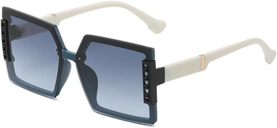 

MUTYNE Модные большие квадратные солнцезащитные очки для женщин, трендовые солнцезащитные очки, роскошные винтажные сексуальные очки для путешествий, Blue Blue