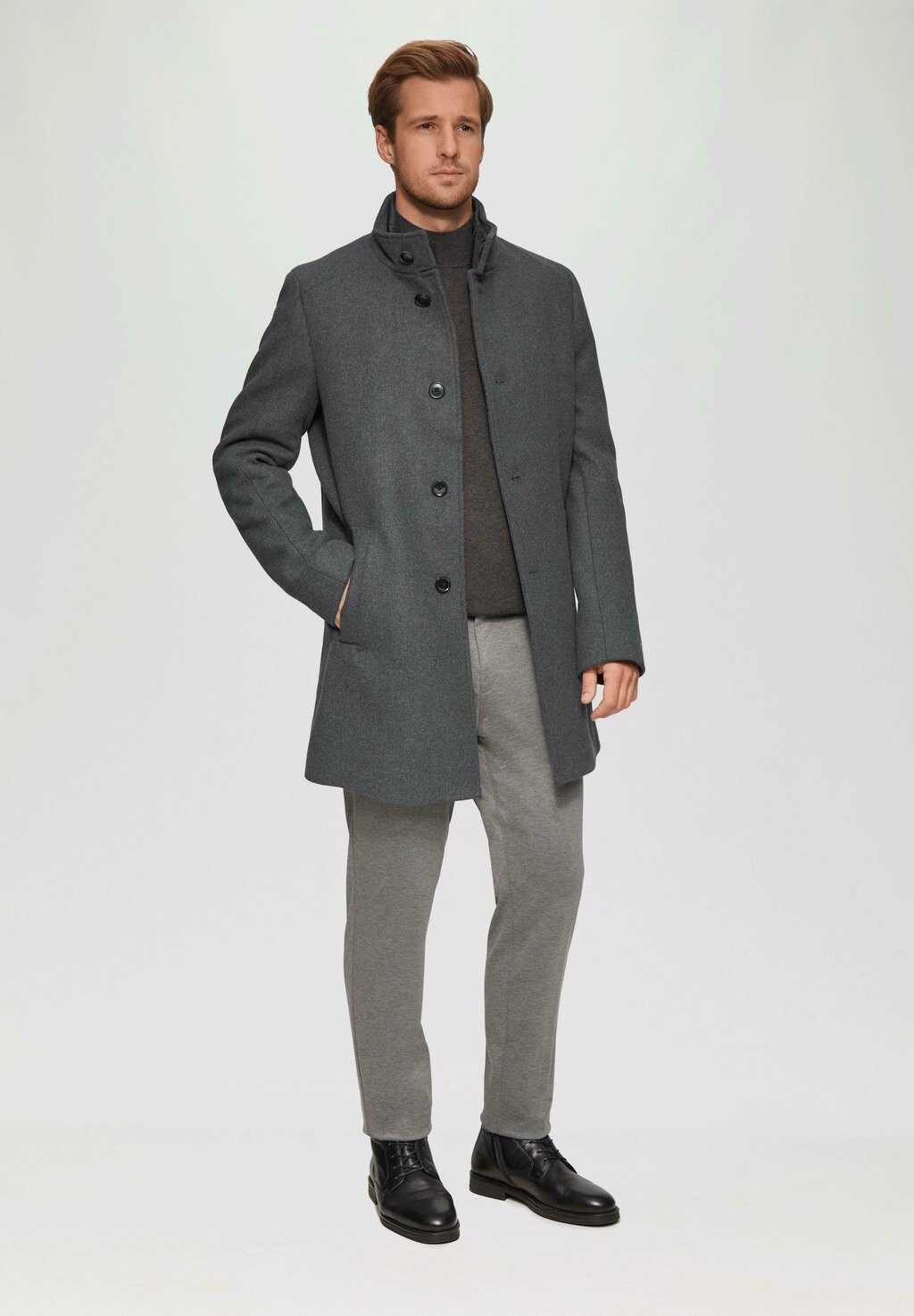 

Короткое пальто s.Oliver BLACK LABEL, антрацит