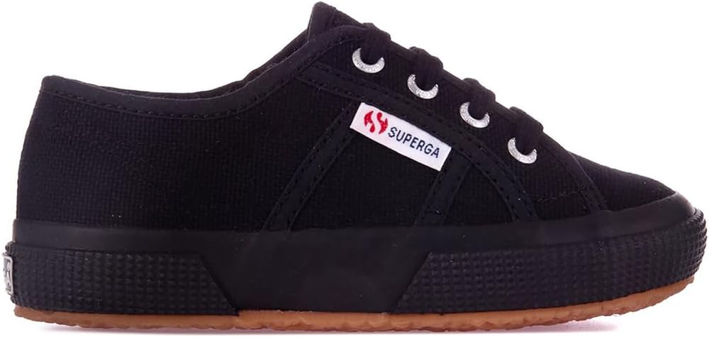 

Детские кеды Superga 2750 JCOT Classic - Стильная и долговечная обувь из холста для повседневного комфорта, удобная шнуровка, черный