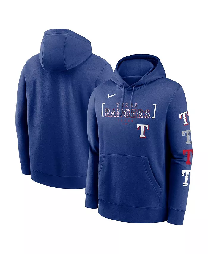 

Мужская толстовка с капюшоном Royal Texas Rangers Club Stack Pullover Nike