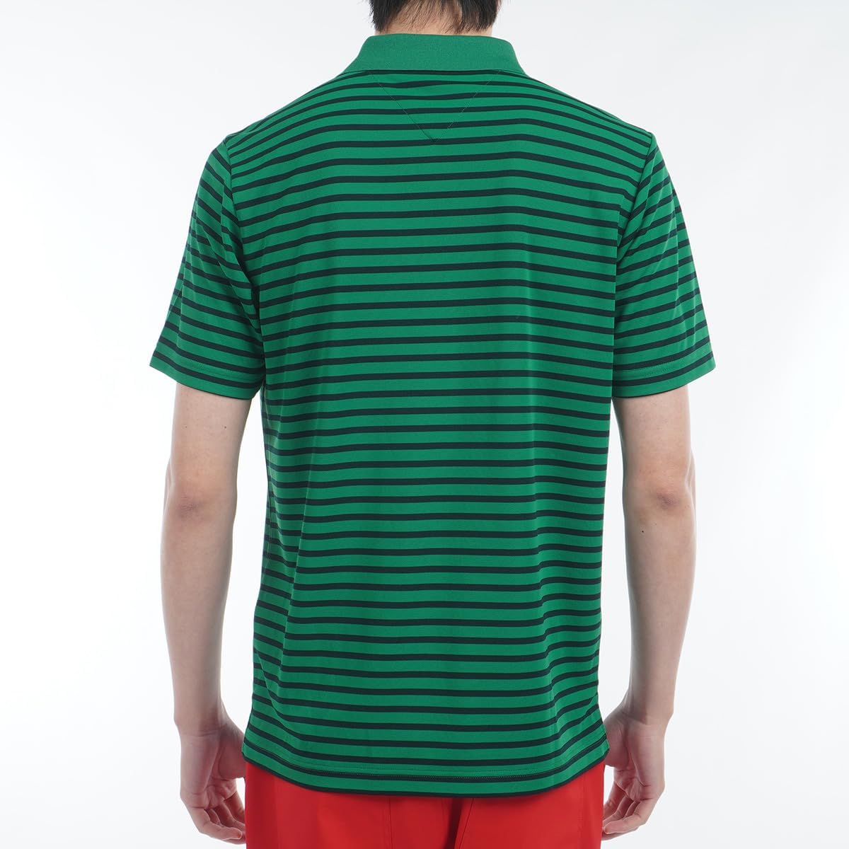 Мужская поло-рубашка Tommy Hilfiger Golf Classic THMA514 Essential с коротким рукавом, зеленый — фото 2