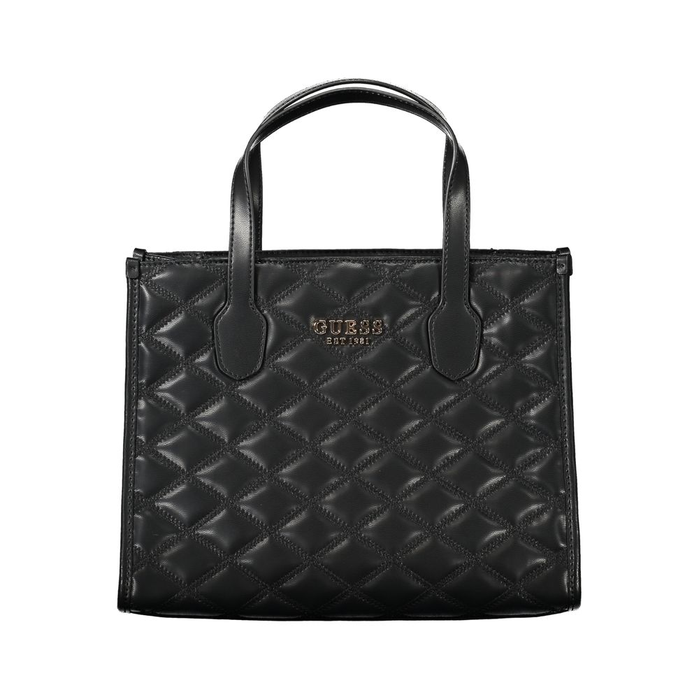 

Черная полиэтиленовая сумка Guess Shoes, черный