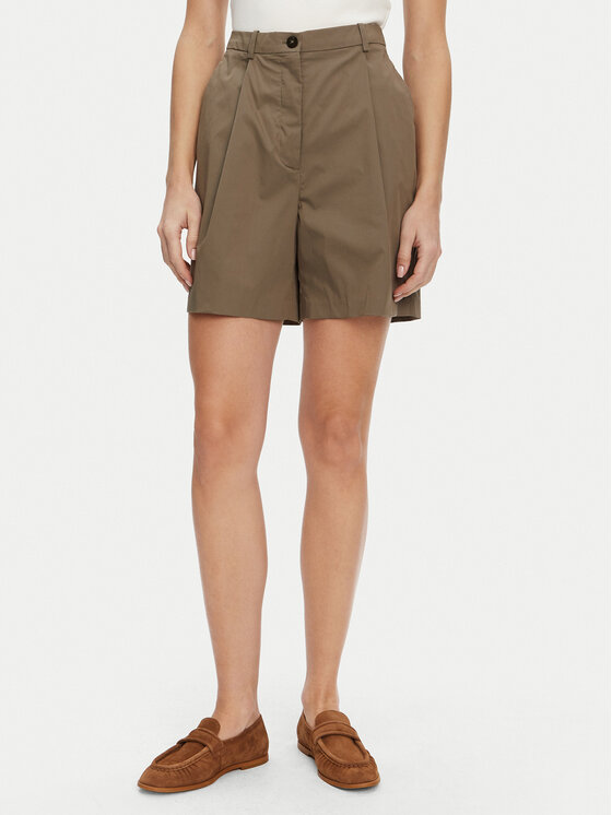 

Шорты-Бермуды свободного кроя WW0WW44764 Tommy Hilfiger, коричневый