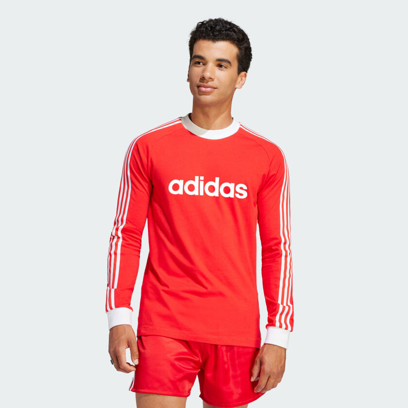 

Мужская футболка с длинным рукавом adidas FC Bayern Originals '70s, красный