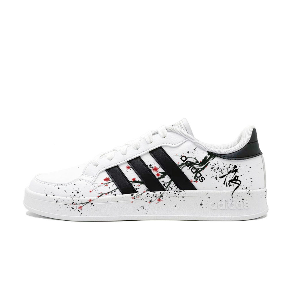 

Кроссовки Breaknet для скейтбординга, мужские, низкие, черные Adidas Neo, White Black