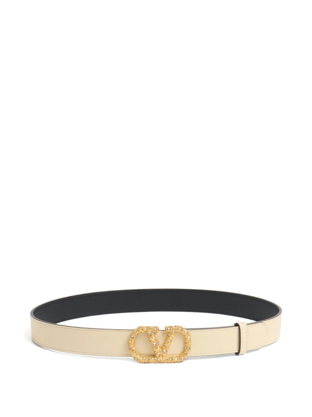 

Ремень с логотипом VLogo Signature 30 Valentino Garavani, бежевый