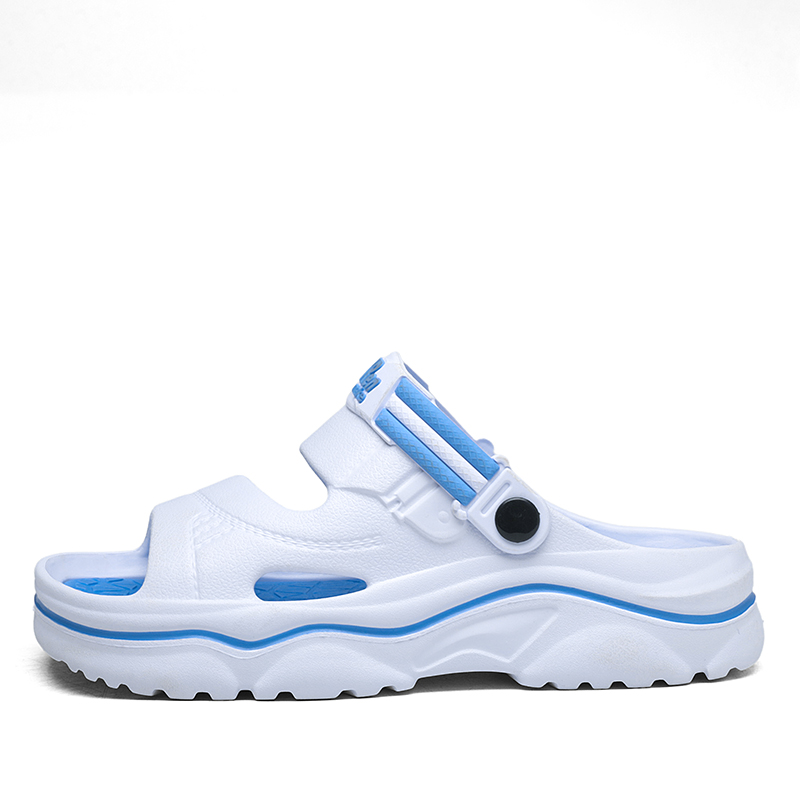 

NANJIREN Пляжные сандалии мужские хаки/коричневые - бело-голубые, цвет White Blue