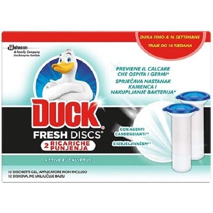 

Fresh Discs Wc Active Eucalyptus, 72 мл — упаковка из 2 сменных блоков, Duck