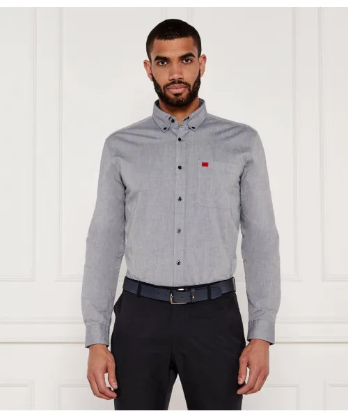 

Рубашка Slim fit Hugo, серый
