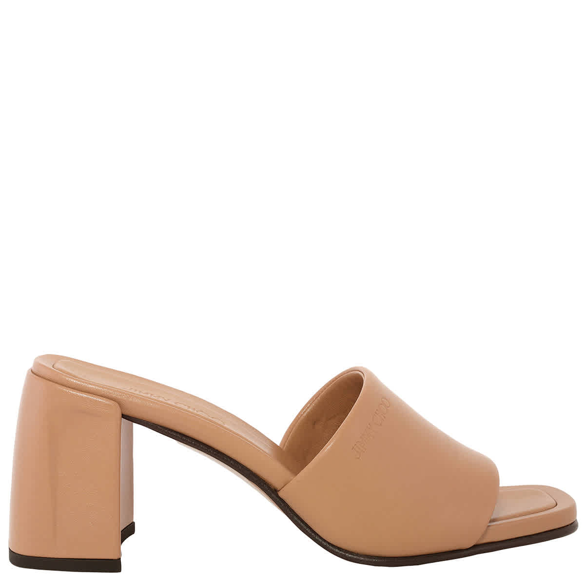 Jimmy Choo Lena 70 Кожаные сандалии, Biscuit