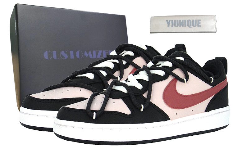 

Кроссовки Nike Court Borough Skateboard Shoes Women's Low-Top Pink, черный