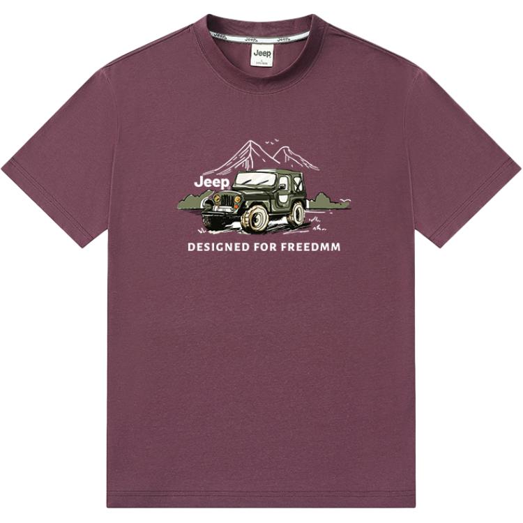 

Футболка Unisex Crew Neck Straight Fit Jeep, brick красный