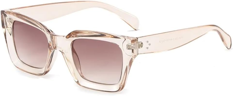 

Солнцезащитные очки с защитой UV400 | Маленькая оправа, линзы конфетного цвета | Для женщин и мужчин, для занятий спортом на открытом воздухе и вождения DSVIGF, Champagne