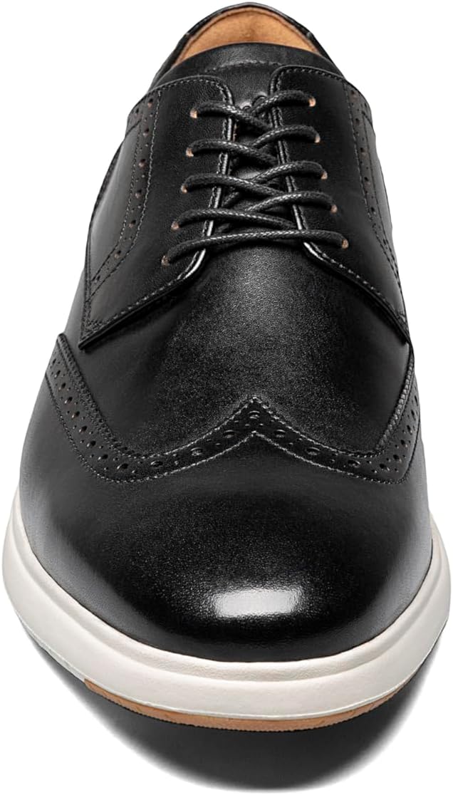 Мужские оксфорды Florsheim Dash Wingtip, белый/черный — фото 2