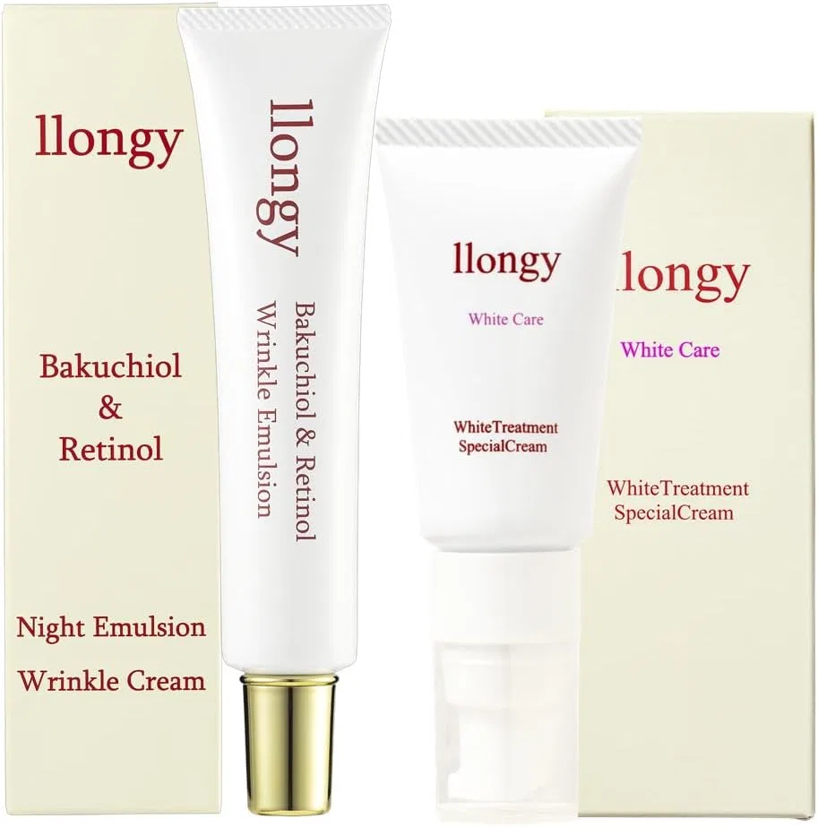 Набор для ухода за кожей лица Night Care High Blend 2-Piece Set, llongy, ретиноловая эмульсия 40 г + крем SymWhite377 18 г