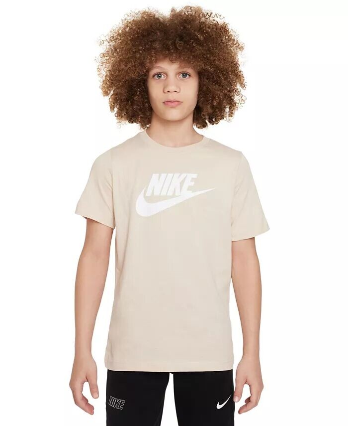 

Спортивная одежда Хлопковая футболка для больших детей Nike, белый
