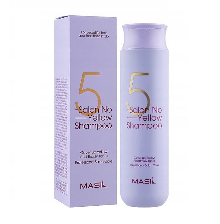 

MASIL 5 Salon No Yellow Shampoo, Тонирующий шампунь для осветленных волос, 300мл