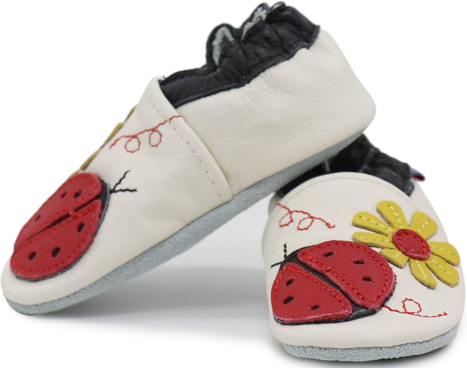 Детские туфли Carozoo 27, Ladybug Flower Cream — фото 2