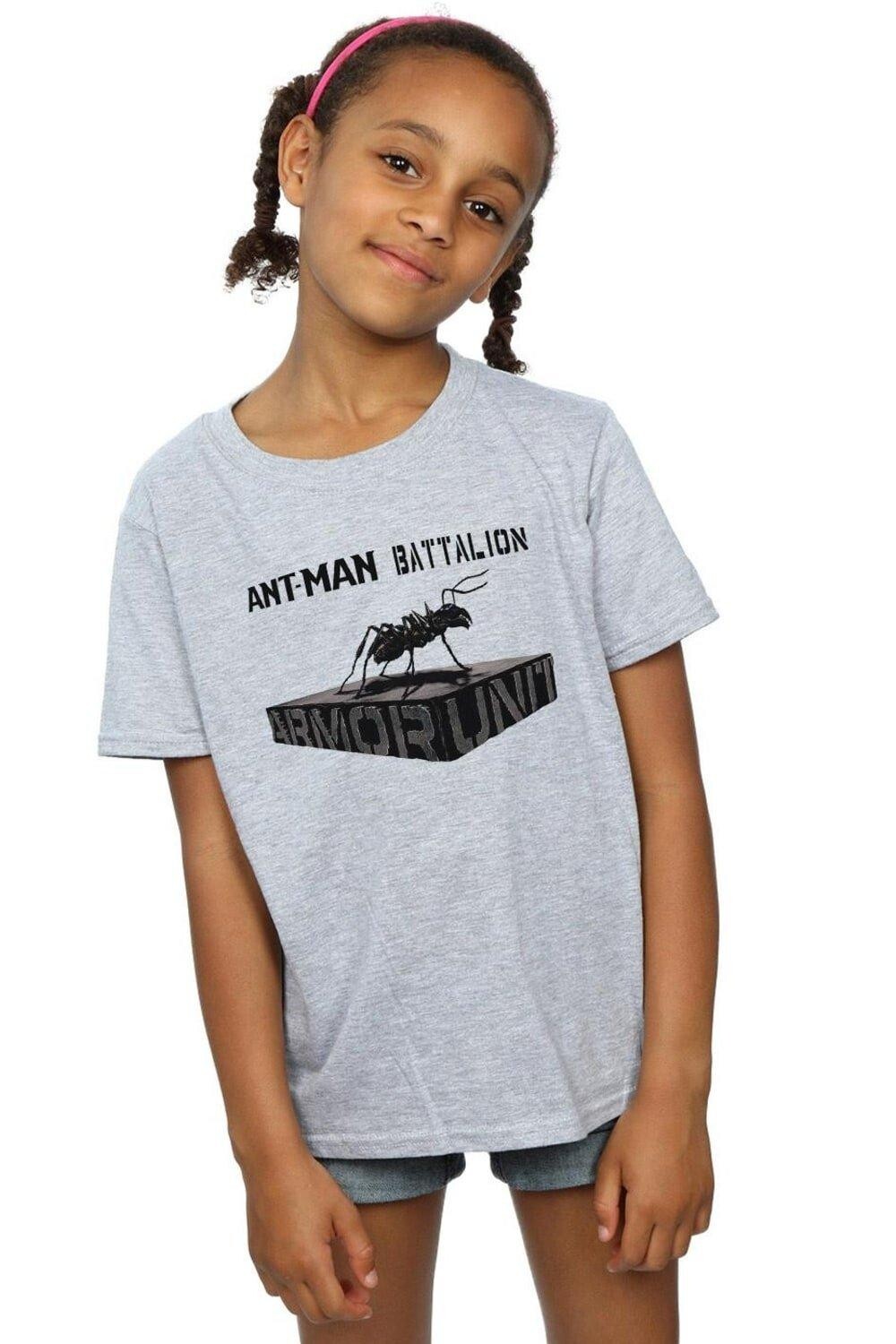 

Хлопковая футболка Ant-Man Batallion Marvel, серый