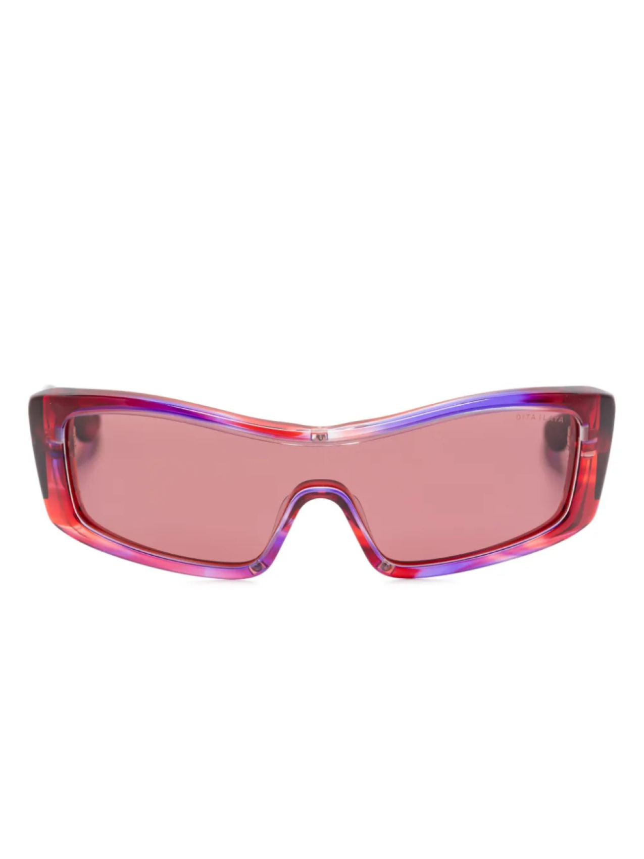

Dita Eyewear солнцезащитные очки в массивной оправе, красный