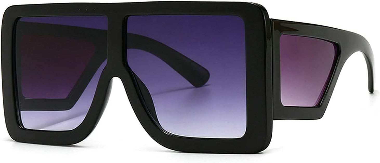 

Солнцезащитные очки COTIA Oversize Square Shield для мужчин и женщин, винтажные, с плоской верхней частью, цельные, с зеркальными линзами, в большой оправе, полнокадровые, Black Gray