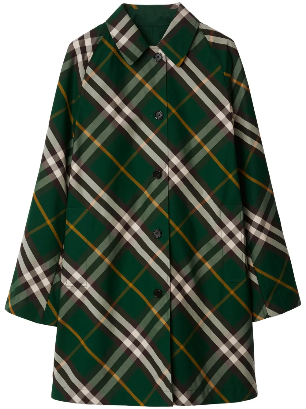 

Двустороннее пальто в клетку BURBERRY, зеленый