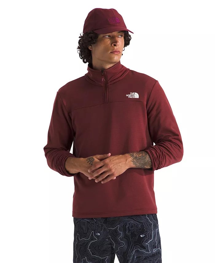 

Мужская флисовая толстовка на молнии Cedar Trail Grid The North Face, коричневый